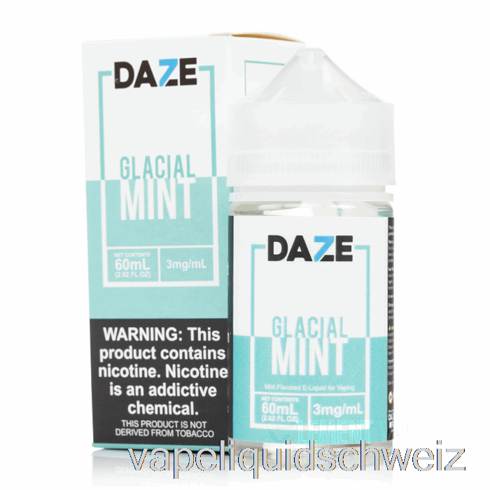 Gletscherminze - 7 Daze E-Liquid - 100 Ml 0 Mg Vape Ohne Nikotin